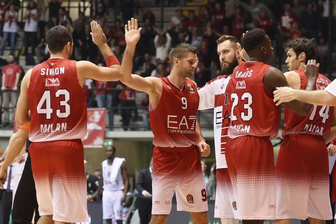 M. Kalnietis su Milano klubu nutraukė „Olympiakos“ pergalių seriją