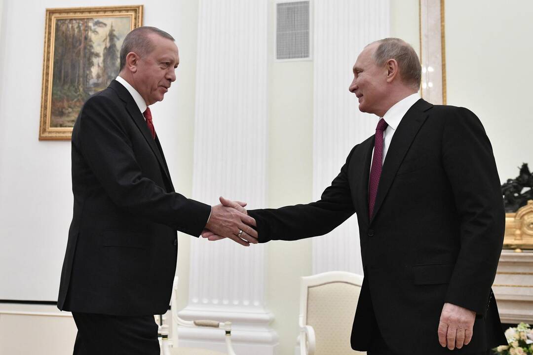 Recepas Tayyipas Erdoganas ir Vladimiras Putinas