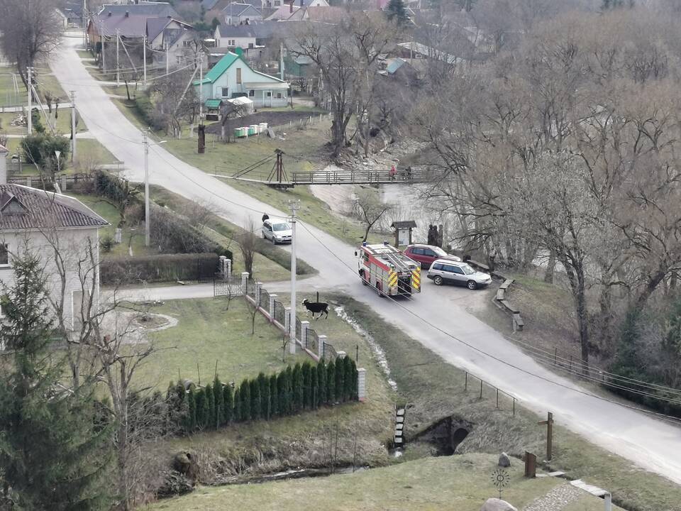 Gaisras Pagramančio miestelyje