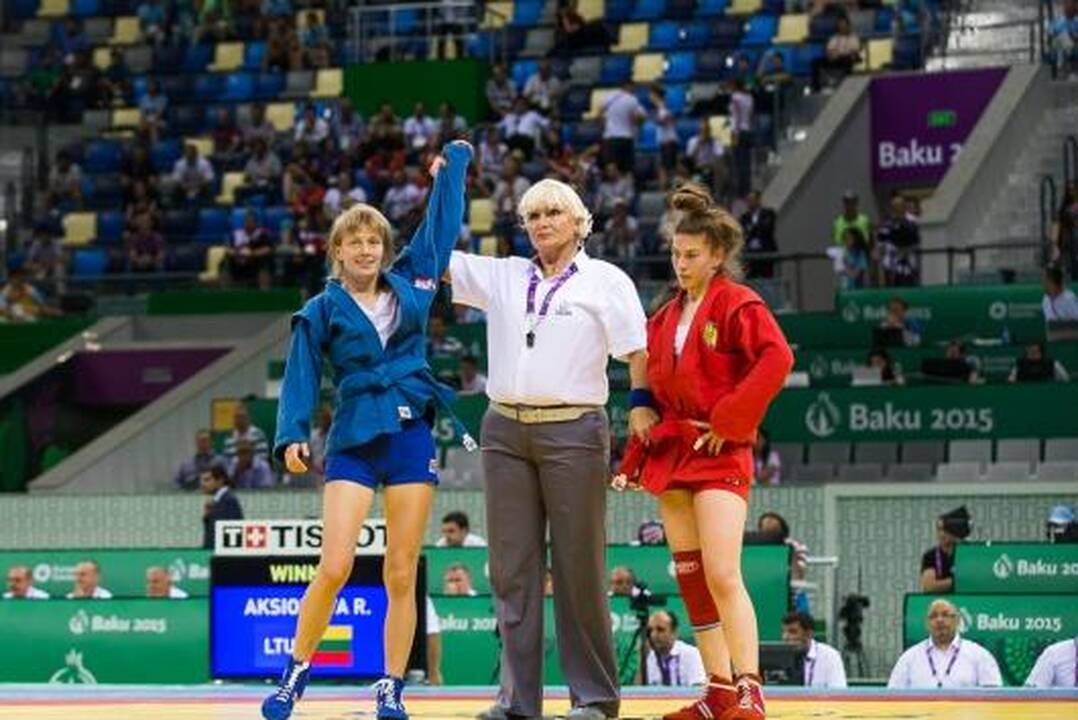 Imtynininkė R. Aksionova pelnė Europos žaidynių bronzos apdovanojimą 