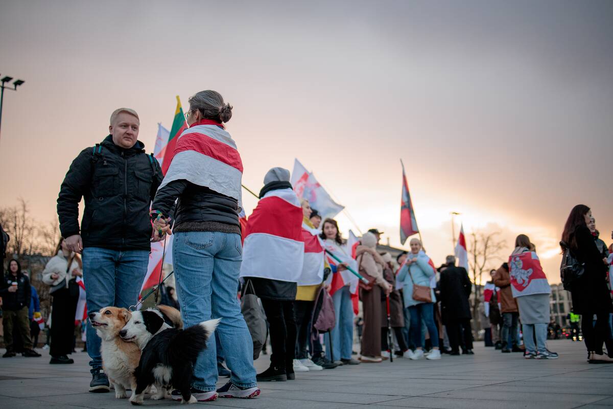 Baltarusijos diasporos atstovai Vilniuje minėjo Laisvės dieną
