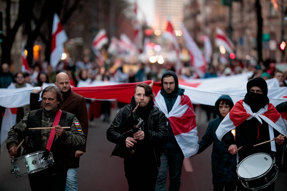 Baltarusijos diasporos atstovai Vilniuje minėjo Laisvės dieną