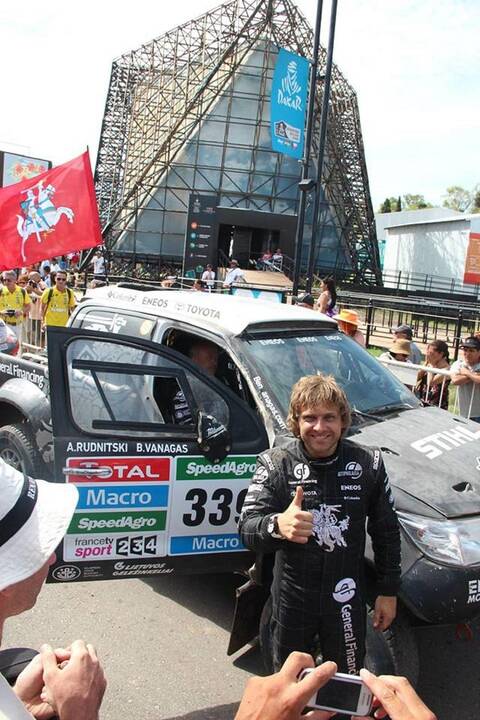 Dakaro finišo podiumas