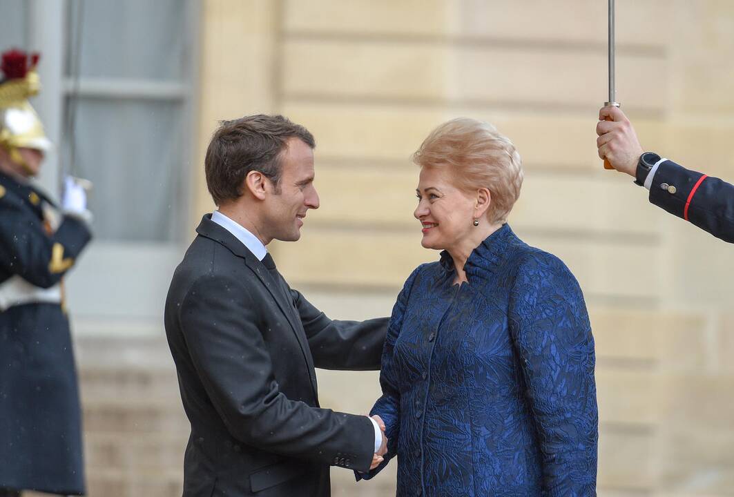 E. Macronas priėmė Lietuvos prezidentę