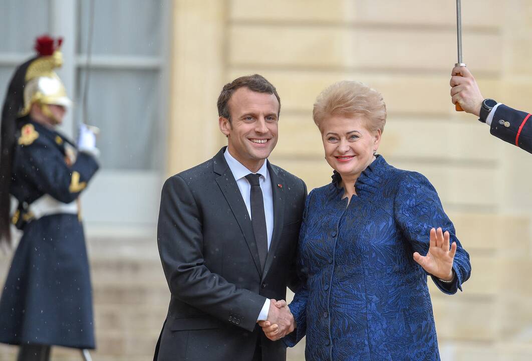 E. Macronas priėmė Lietuvos prezidentę
