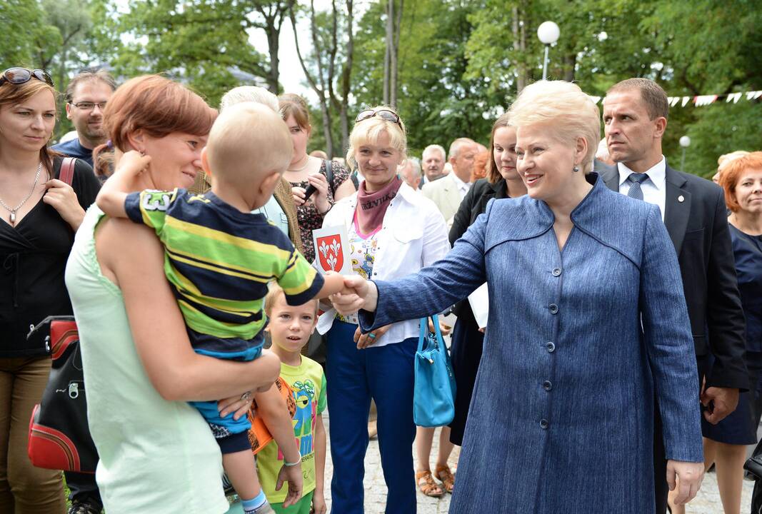 Prezidentė dalyvavo Jurbarko miesto šventėje 