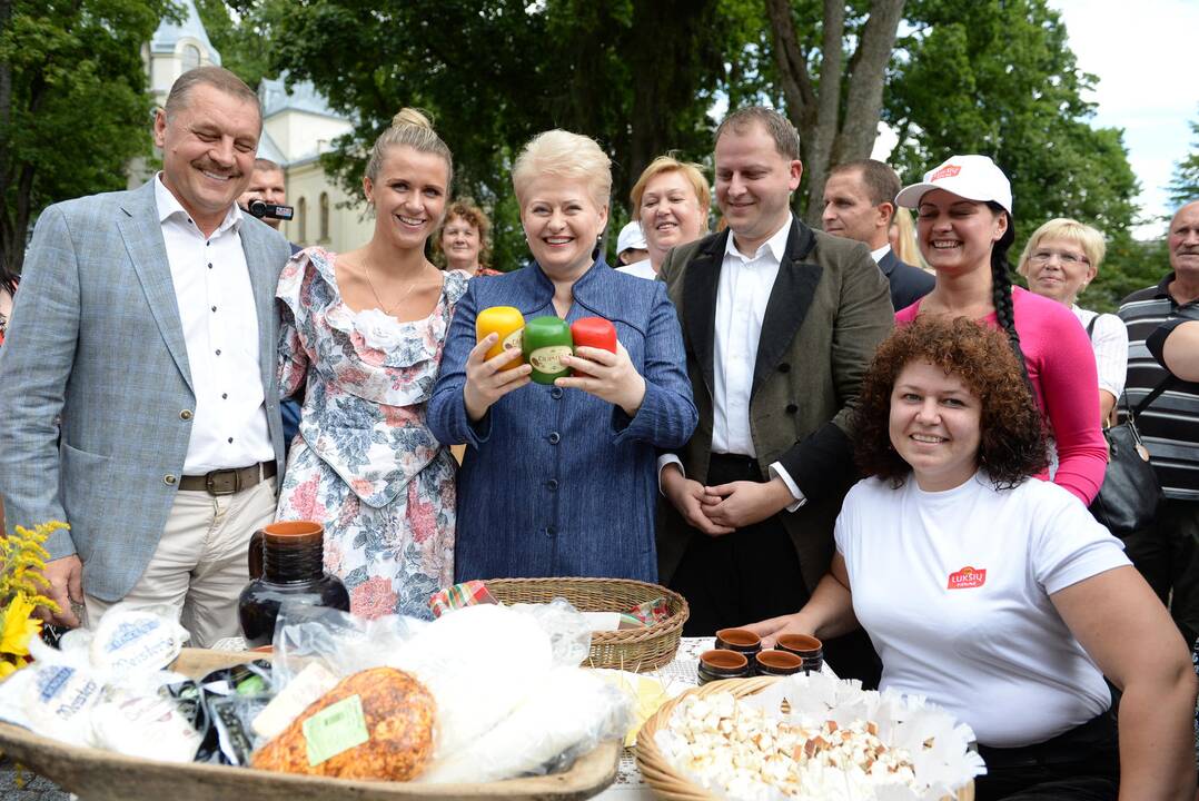 Prezidentė dalyvavo Jurbarko miesto šventėje 