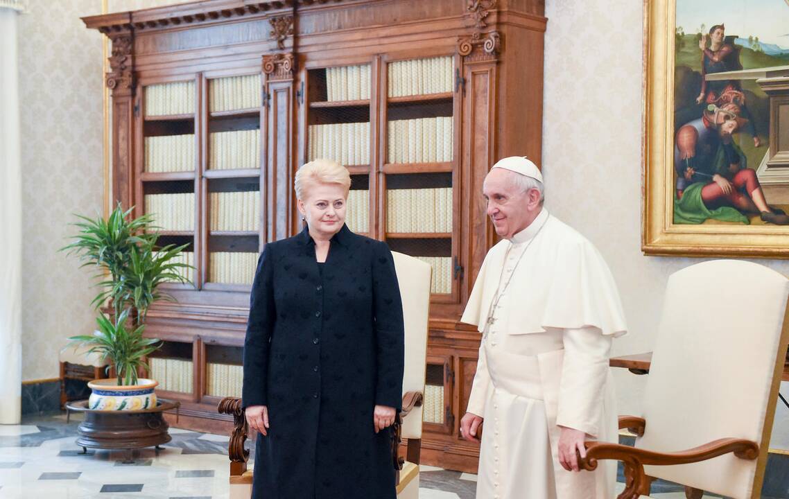 Prezidentės susitikimas su popiežiumi Pranciškumi