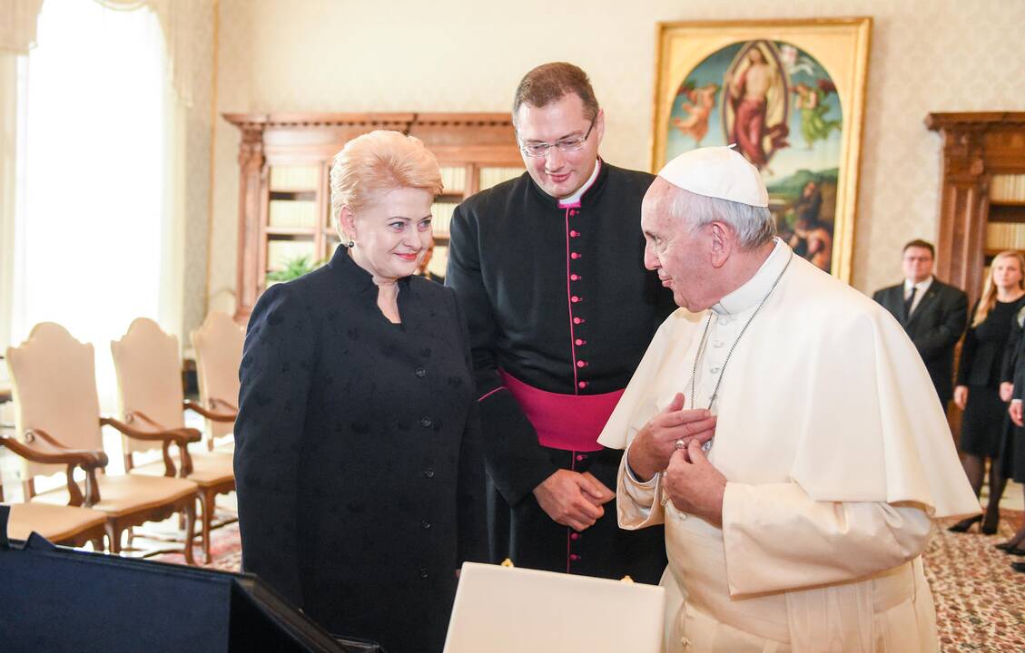 Prezidentės susitikimas su popiežiumi Pranciškumi