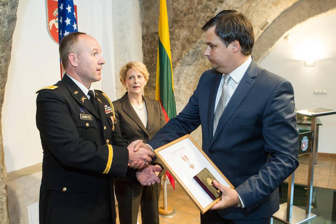 JAV gynybos atašė pasikeitimo ceremonija