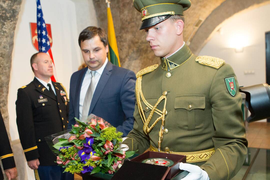 JAV gynybos atašė pasikeitimo ceremonija
