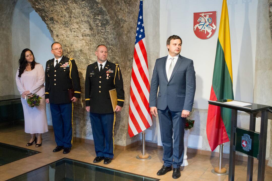 JAV gynybos atašė pasikeitimo ceremonija