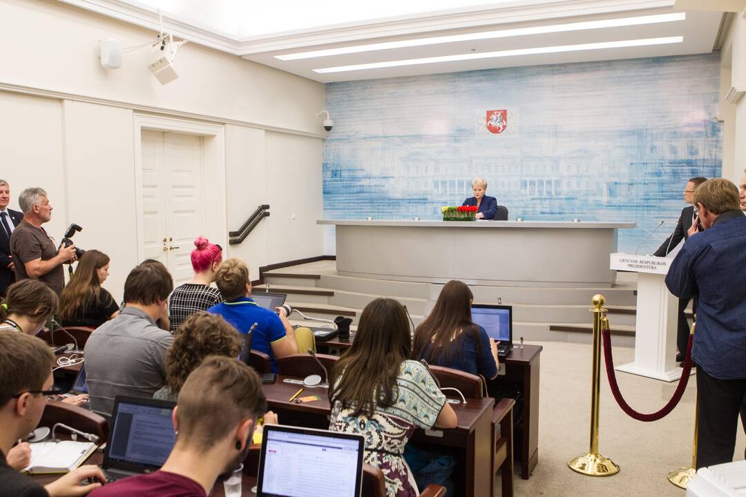 Prezidentės spaudos konferencija