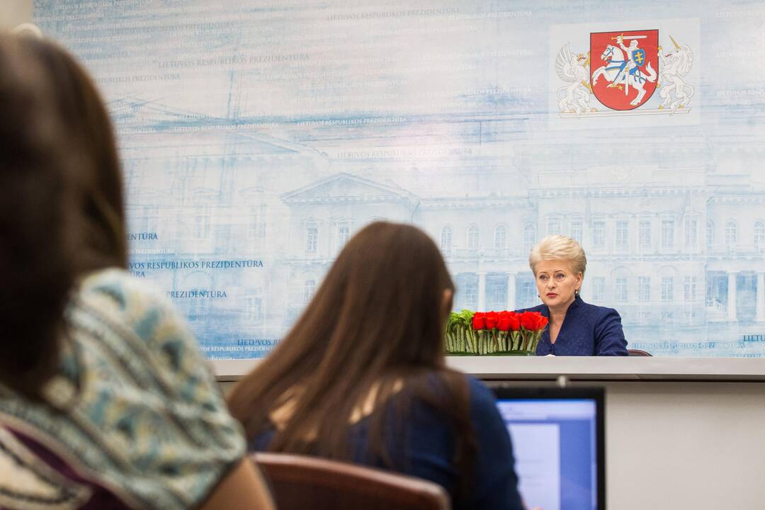 Prezidentės spaudos konferencija