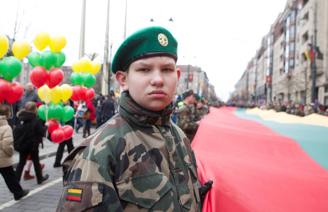 Sostinėje suplevėsavo trijų Baltijos valstybių vėliavos