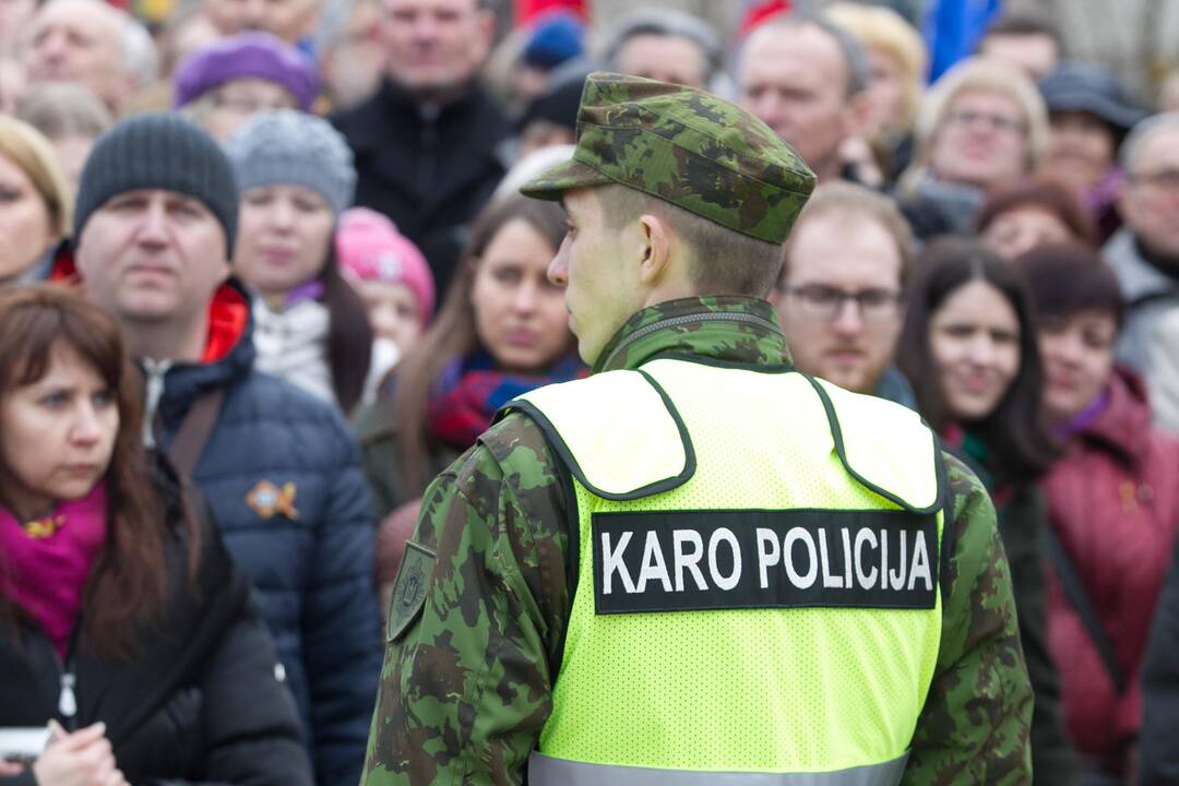 Sostinėje suplevėsavo trijų Baltijos valstybių vėliavos