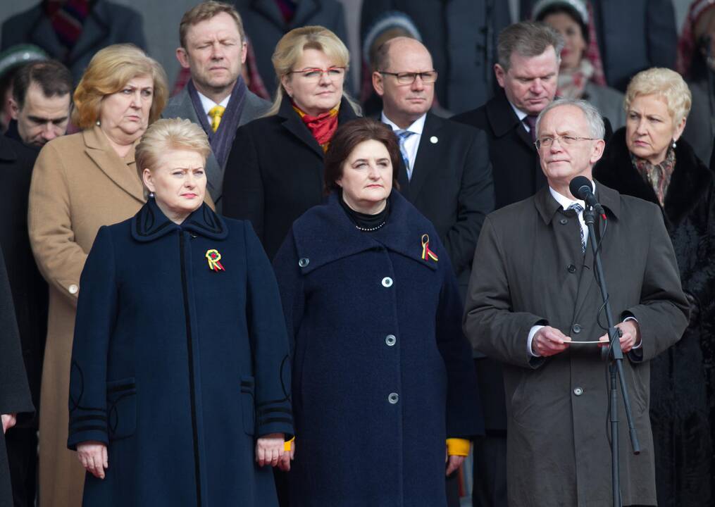 Sostinėje suplevėsavo trijų Baltijos valstybių vėliavos