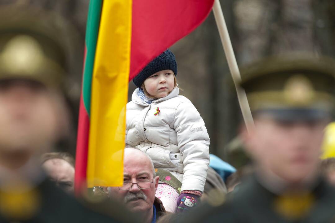 Sostinėje suplevėsavo trijų Baltijos valstybių vėliavos