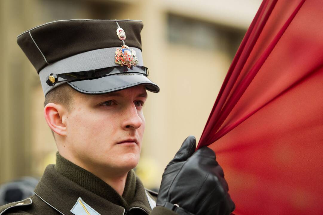 Sostinėje suplevėsavo trijų Baltijos valstybių vėliavos