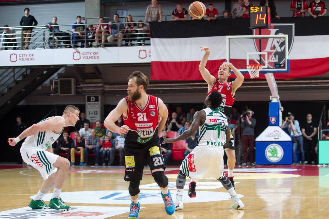 LKL kovos: „Lietuvos rytas“ - „Žalgiris“ 62:78