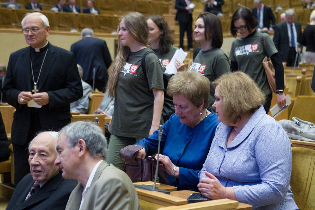 Gedulo ir vilties dienos minėjimas Seime