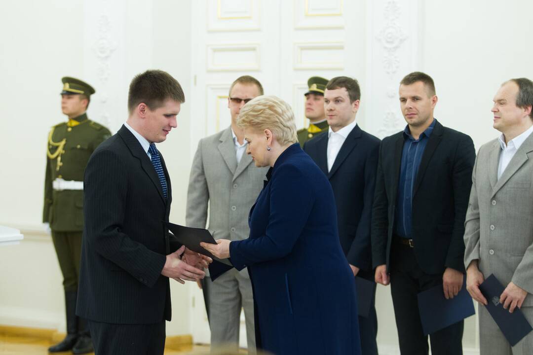 Sportininkų apdovanojimai Prezidentūroje