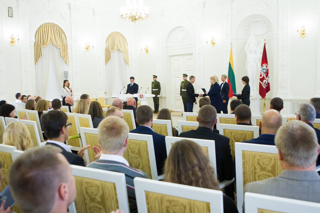 Sportininkų apdovanojimai Prezidentūroje