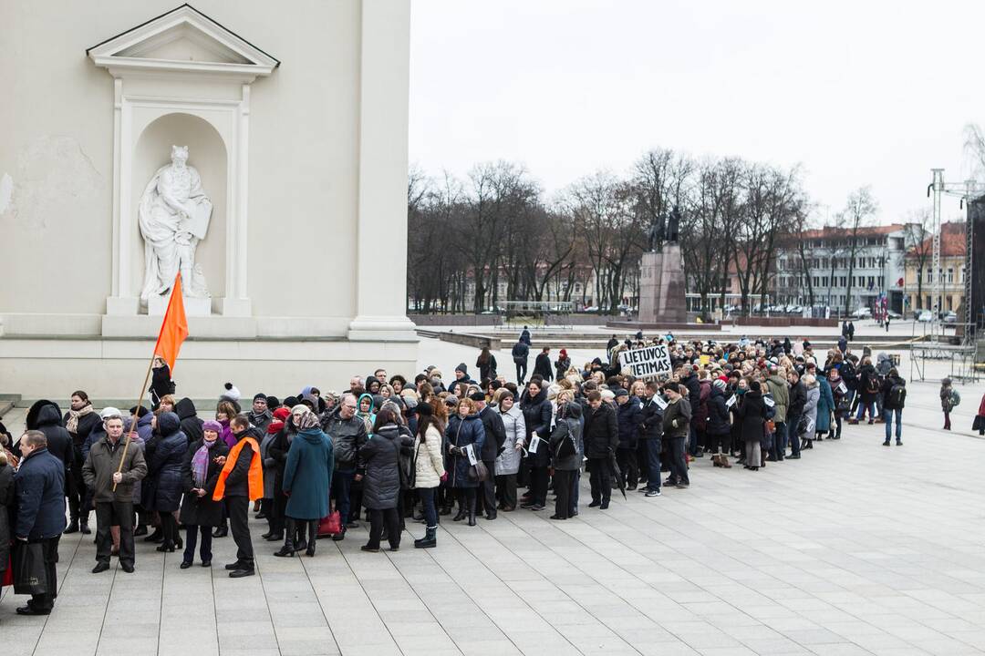 Mokytojų mitingas Vilniuje