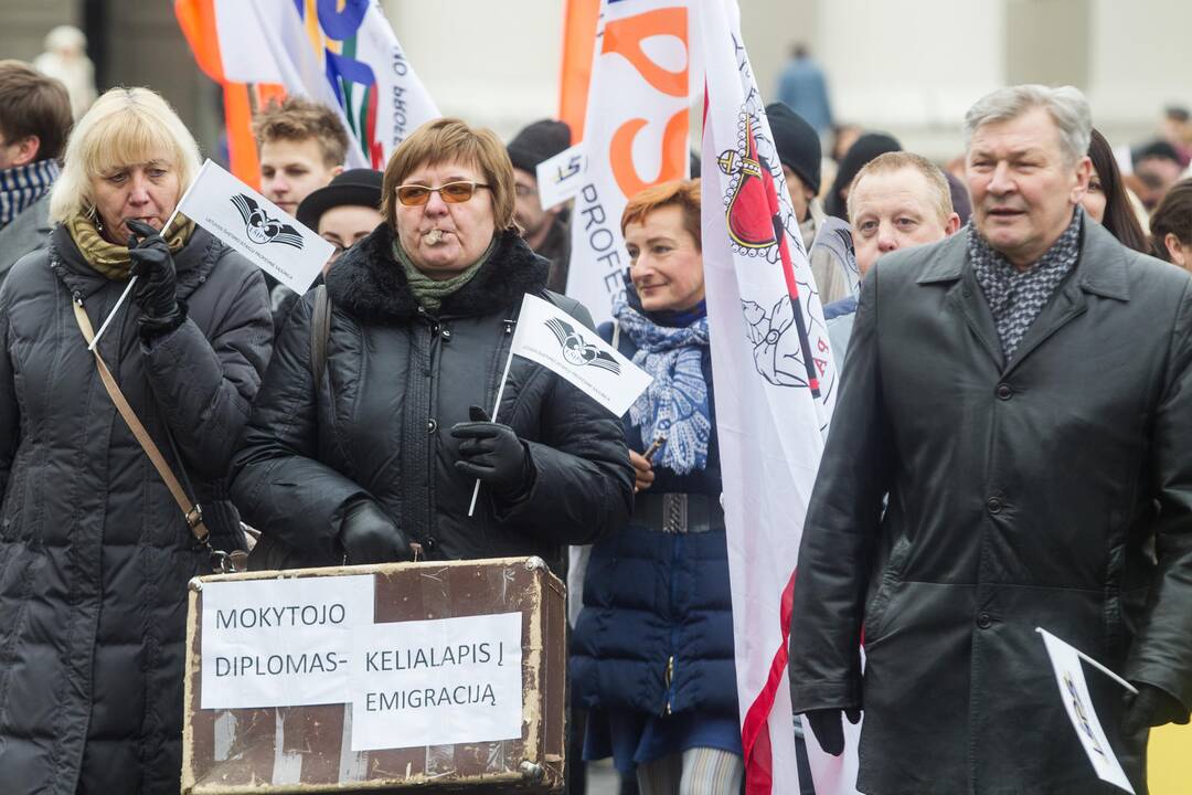 Mokytojų mitingas Vilniuje