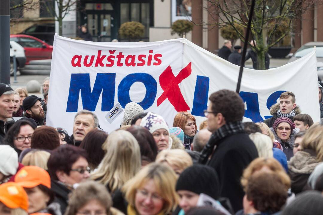 Mokytojų mitingas Vilniuje