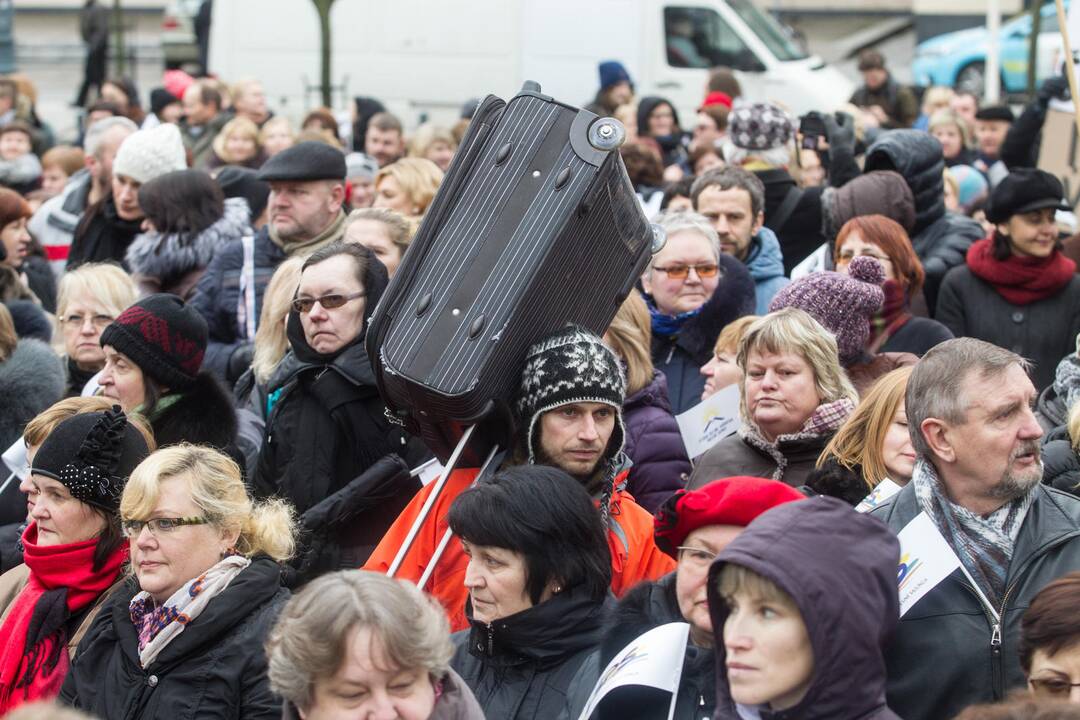 Mokytojų mitingas Vilniuje