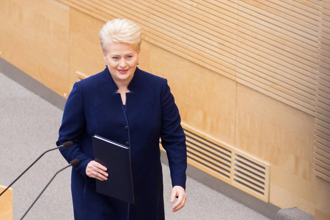 Prezidentė skaitė metinį pranešimą