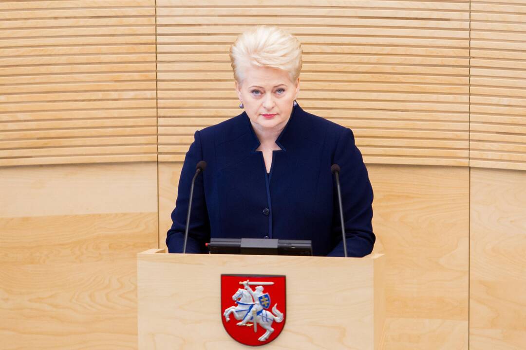 Prezidentė skaitė metinį pranešimą