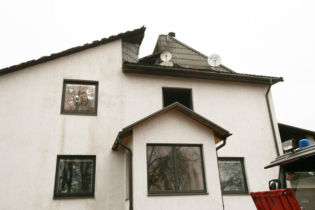 Gaisras Lampėdžiuose