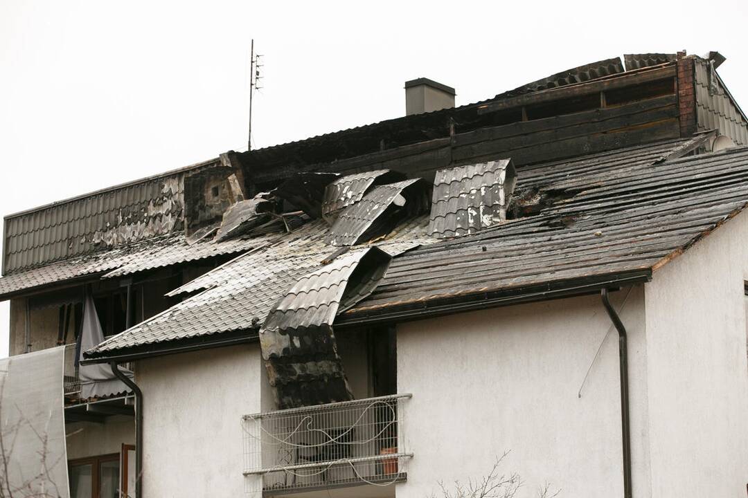 Gaisras Lampėdžiuose
