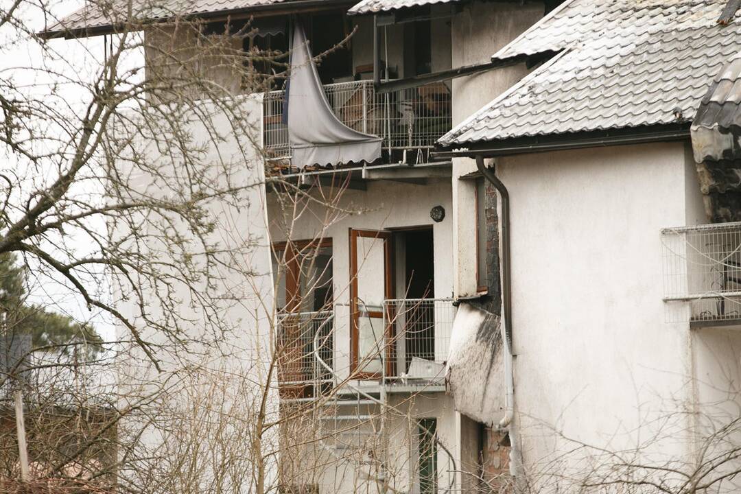 Gaisras Lampėdžiuose