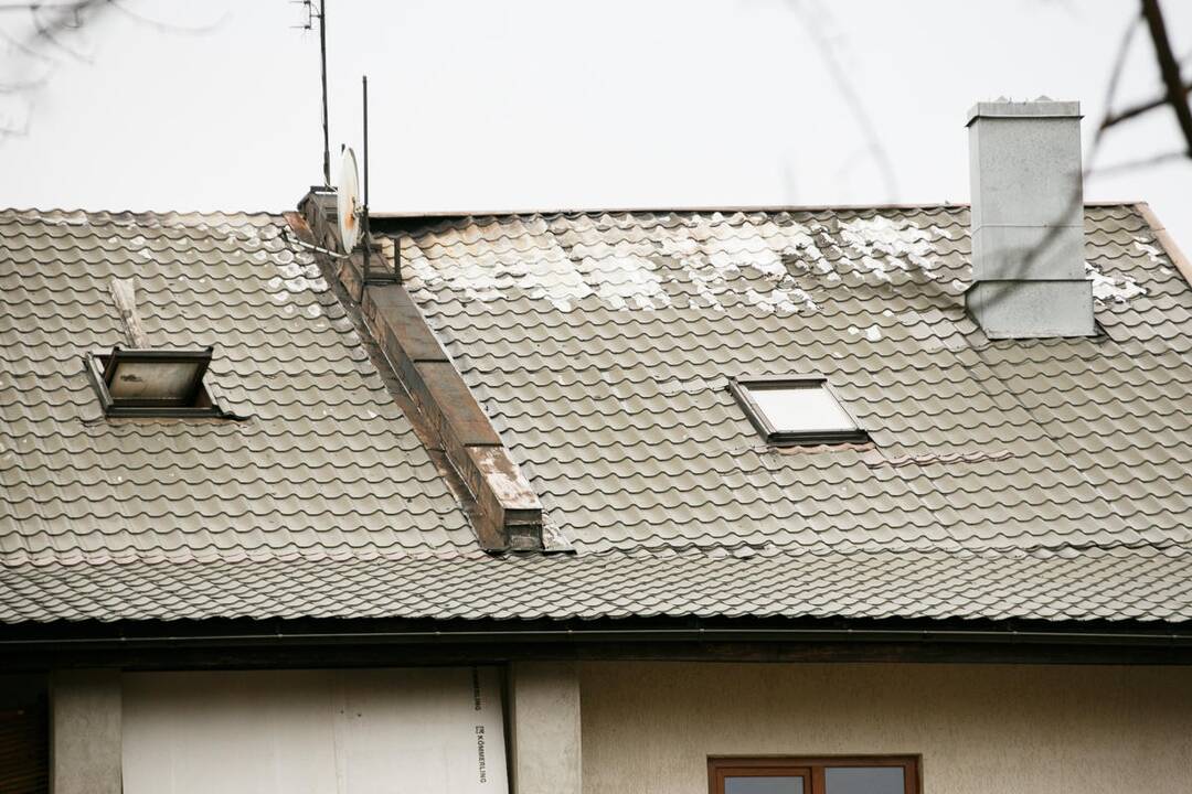Gaisras Lampėdžiuose