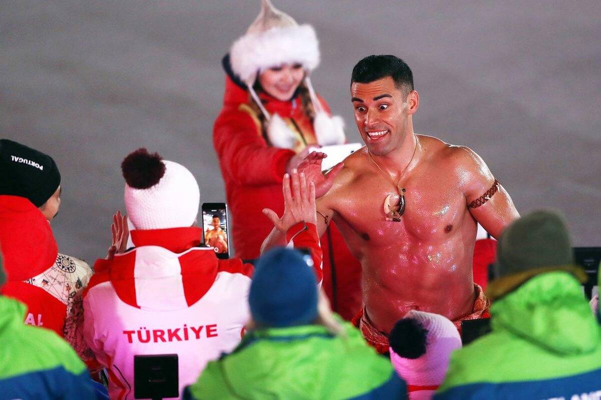 Užsigrūdinęs: Tongos sportininkui, skirtingai nei kitiems, nebuvo šalta.