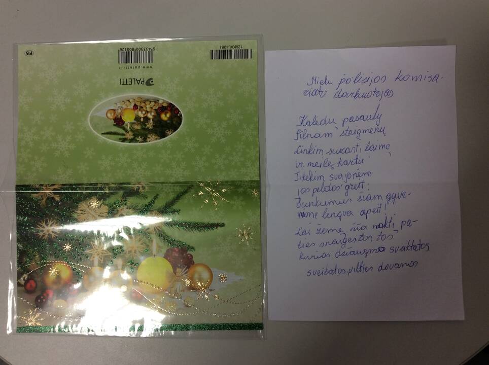 Policininkai dalyvavo kalėdinio gerumo akcijoje