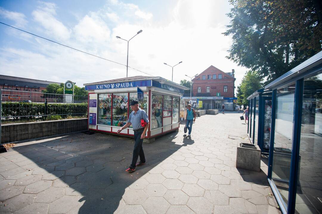 Ištuštėjusi Kauno autobusų stotis
