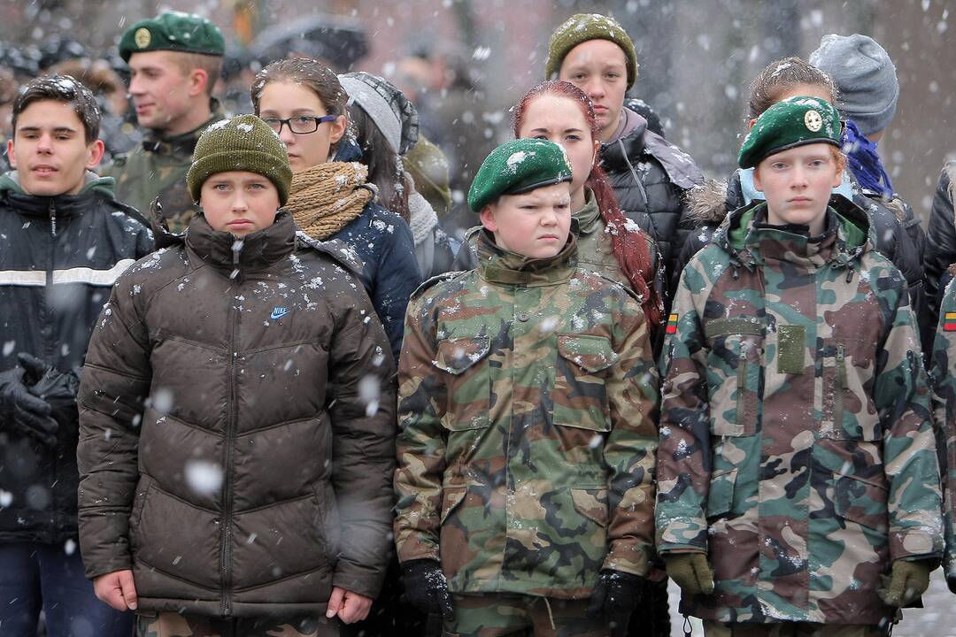 Kaune šventės išvakarėse paminėta Lietuvos kariuomenės diena.