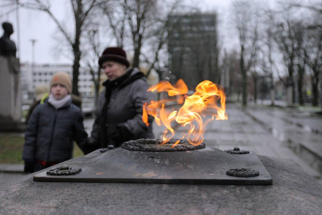 Kaune šventės išvakarėse paminėta Lietuvos kariuomenės diena.