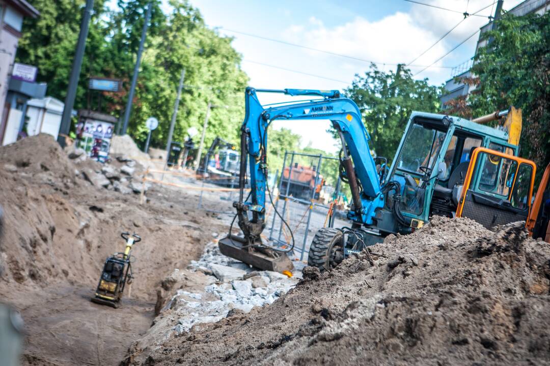 Remontuojamos Kauno gatvės