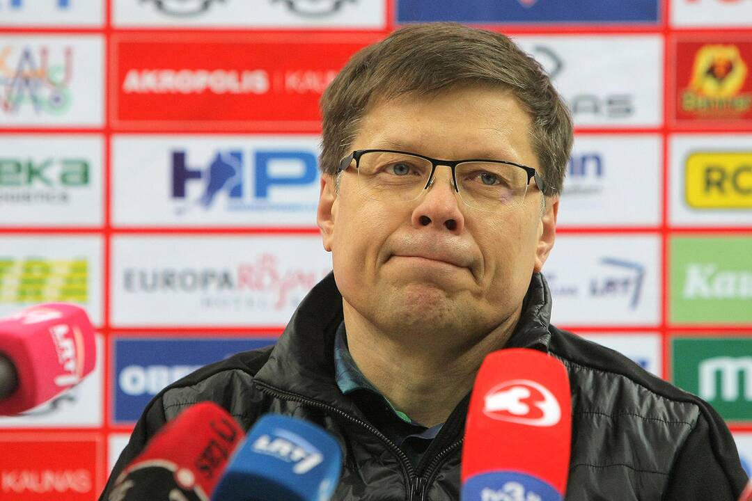 Spaudos konferencija ant „Žalgirio“ arenos ledo