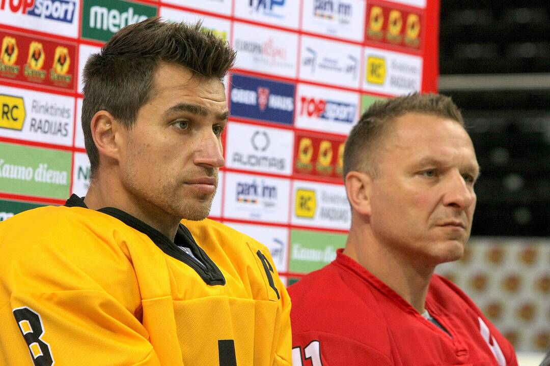 Spaudos konferencija ant „Žalgirio“ arenos ledo