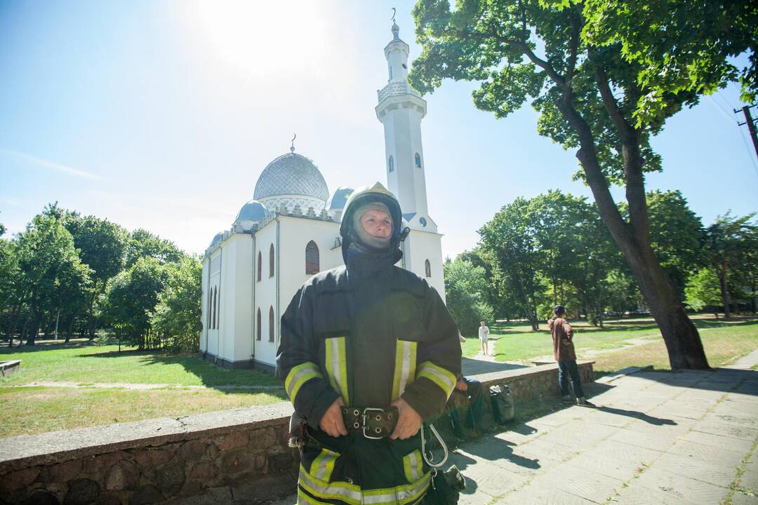 Gaisras Trakų gatvėje