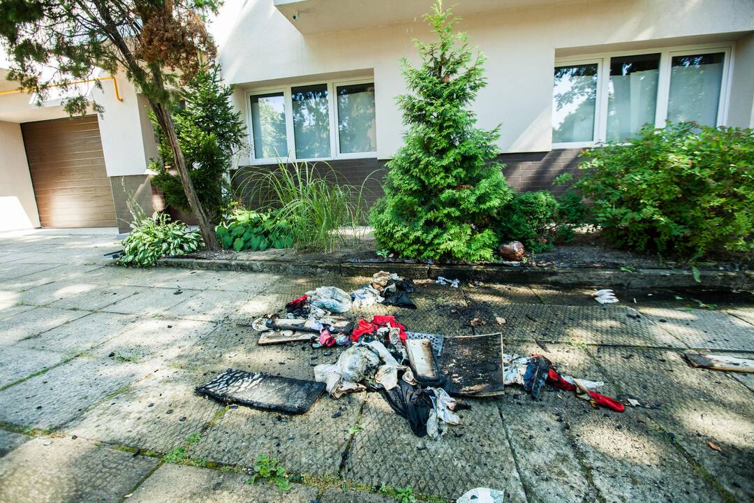 Gaisras Trakų gatvėje