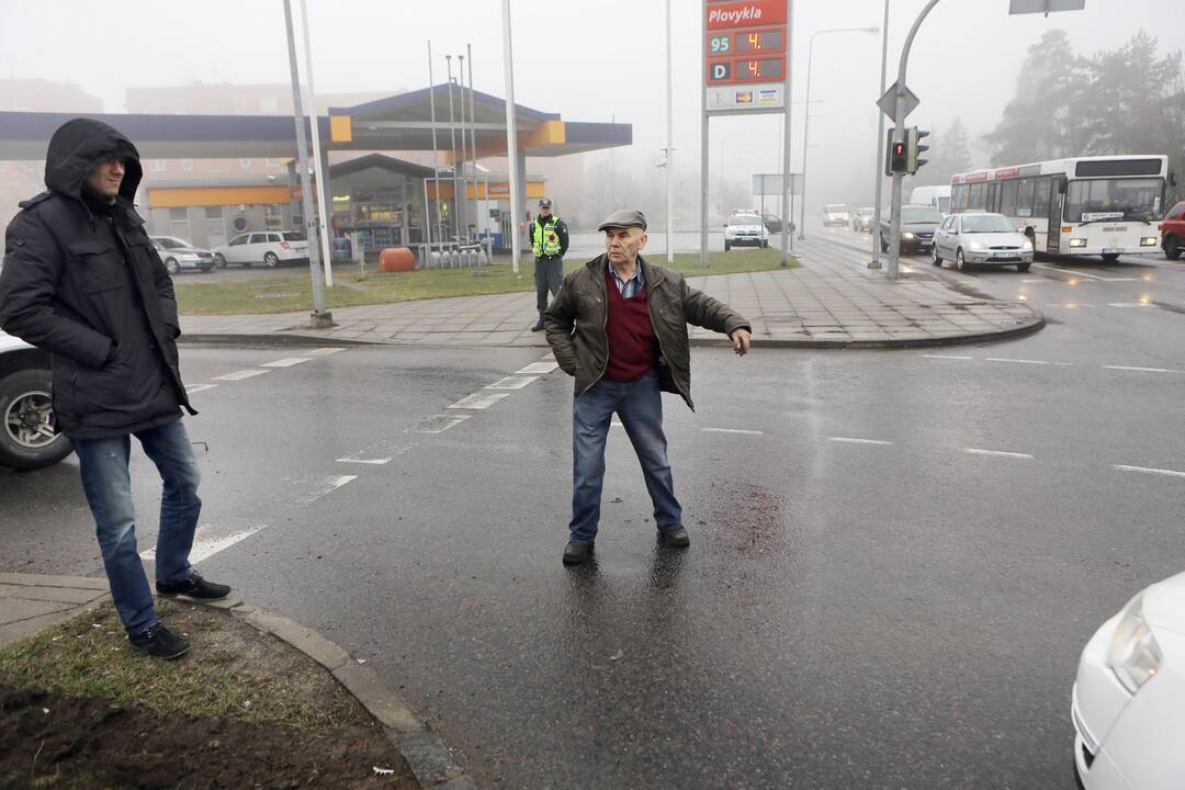 Avarija Lideikio ir Herkaus Manto gatvių sankryžoje
