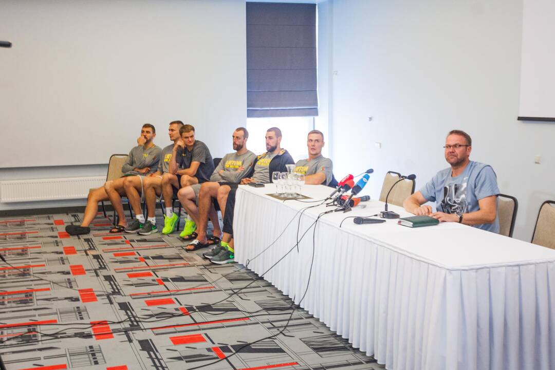 Lietuvos krepšinio rinktinės spaudos konferencija