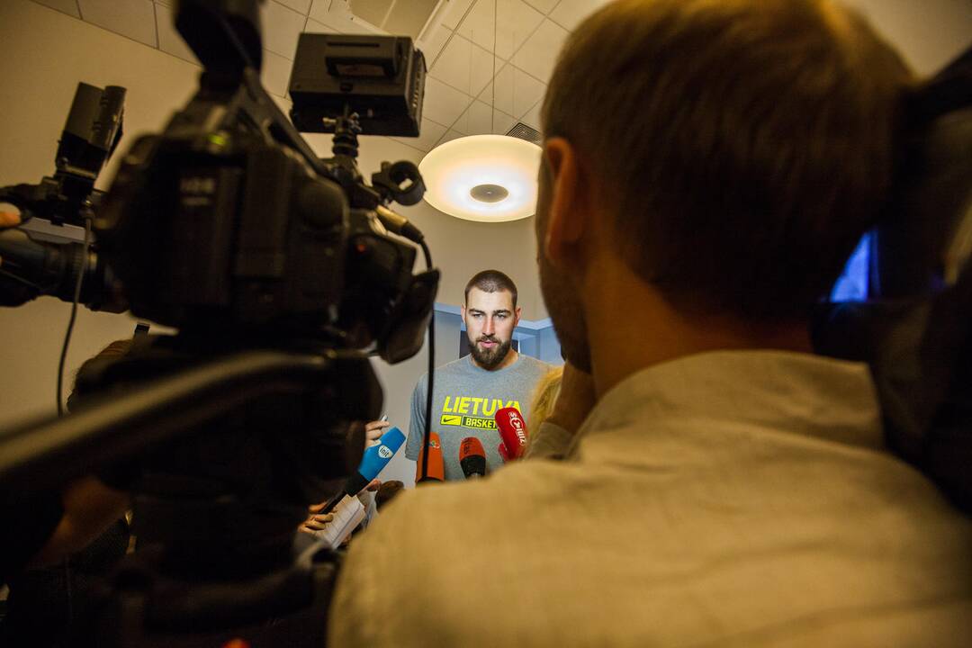 Lietuvos krepšinio rinktinės spaudos konferencija